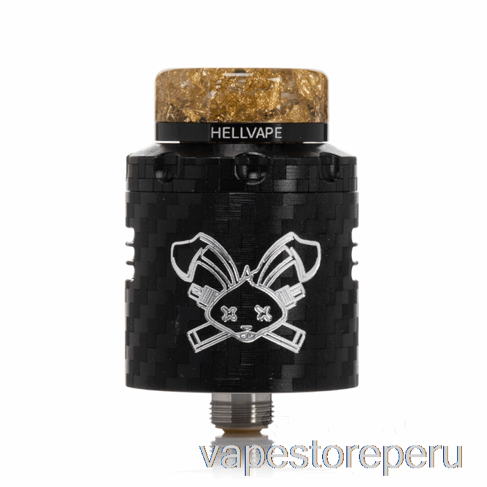 Vape Sin Nicotina Perú Hellvape Dead Rabbit V3 24mm Rda Fibra De Carbono Negro